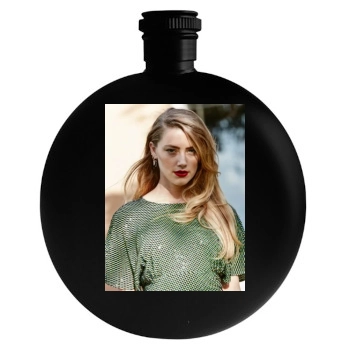 Amber Heard Round Flask