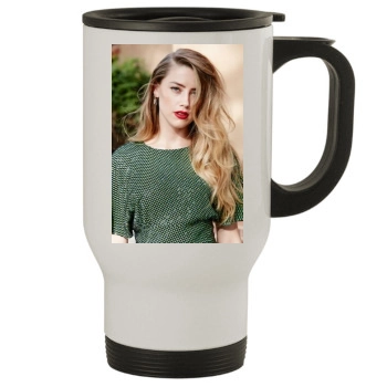 Amber Heard Stainless Steel Travel Mug