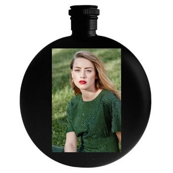 Amber Heard Round Flask