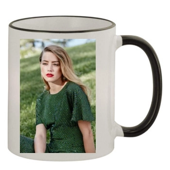 Amber Heard 11oz Colored Rim & Handle Mug