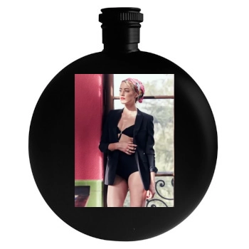 Amber Heard Round Flask