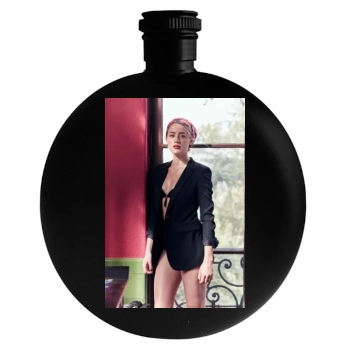 Amber Heard Round Flask