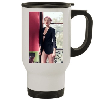 Amber Heard Stainless Steel Travel Mug