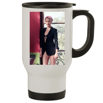 Amber Heard Stainless Steel Travel Mug