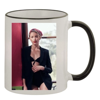 Amber Heard 11oz Colored Rim & Handle Mug