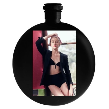 Amber Heard Round Flask