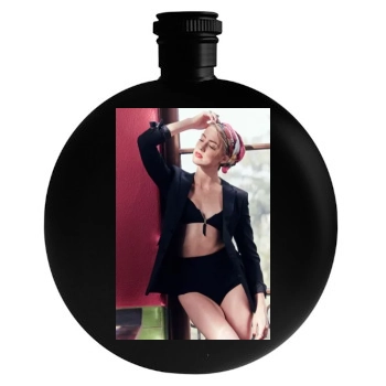 Amber Heard Round Flask