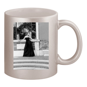 Amber Heard 11oz Metallic Silver Mug