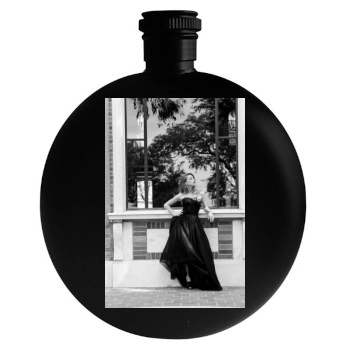 Amber Heard Round Flask