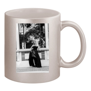 Amber Heard 11oz Metallic Silver Mug