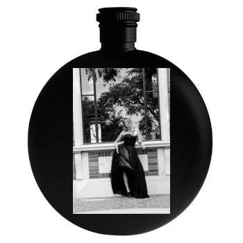 Amber Heard Round Flask