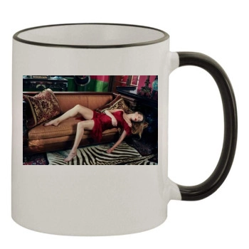 Amber Heard 11oz Colored Rim & Handle Mug