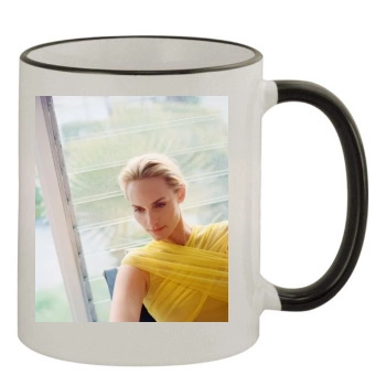 Amber Valletta 11oz Colored Rim & Handle Mug