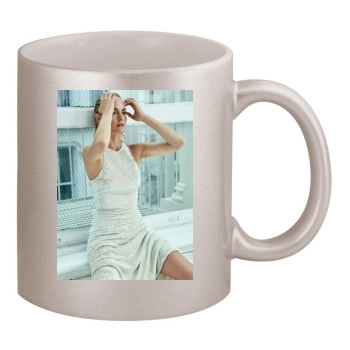 Amber Valletta 11oz Metallic Silver Mug