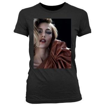 Anja Rubik Women's Junior Cut Crewneck T-Shirt