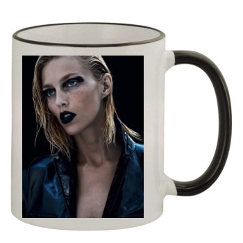 Anja Rubik 11oz Colored Rim & Handle Mug