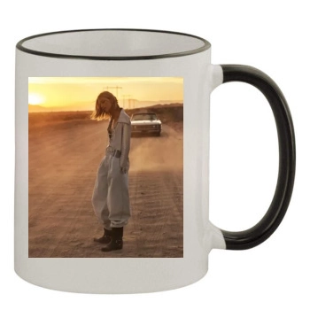 Anja Rubik 11oz Colored Rim & Handle Mug