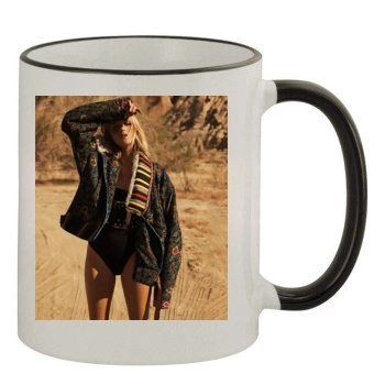 Anja Rubik 11oz Colored Rim & Handle Mug