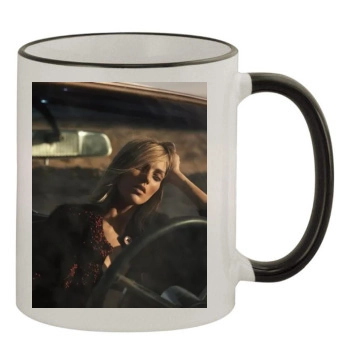 Anja Rubik 11oz Colored Rim & Handle Mug