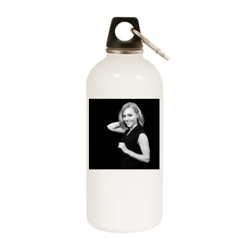 AnnaSophia Robb White Water Bottle With Carabiner