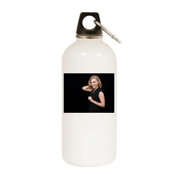 AnnaSophia Robb White Water Bottle With Carabiner