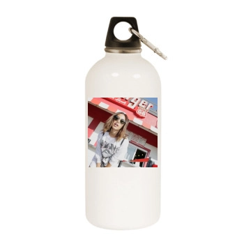 Ashley Tisdale White Water Bottle With Carabiner