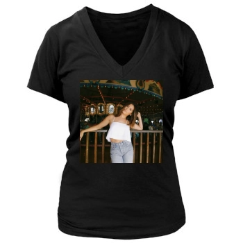 Ashley Tisdale Women's Deep V-Neck TShirt