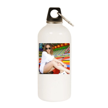 Ashley Tisdale White Water Bottle With Carabiner