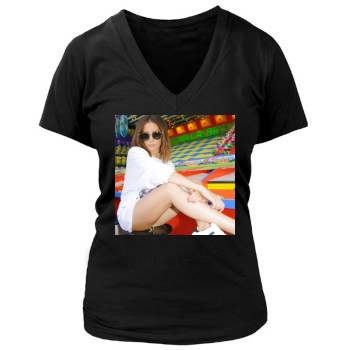 Ashley Tisdale Women's Deep V-Neck TShirt