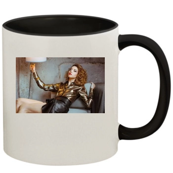 Aubrey Plaza 11oz Colored Inner & Handle Mug