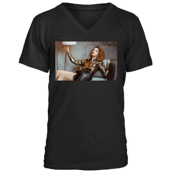 Aubrey Plaza Men's V-Neck T-Shirt