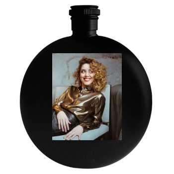 Aubrey Plaza Round Flask