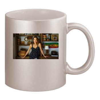 Aubrey Plaza 11oz Metallic Silver Mug