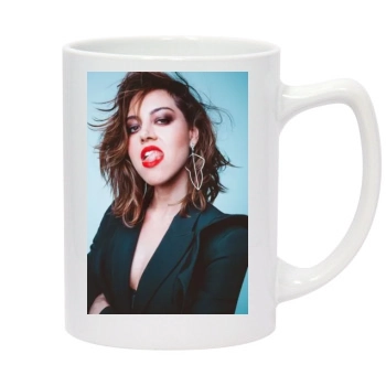 Aubrey Plaza 14oz White Statesman Mug