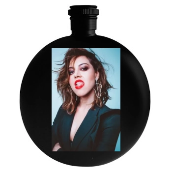 Aubrey Plaza Round Flask