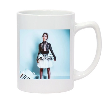 Aubrey Plaza 14oz White Statesman Mug