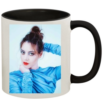 Aubrey Plaza 11oz Colored Inner & Handle Mug