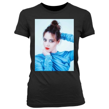 Aubrey Plaza Women's Junior Cut Crewneck T-Shirt