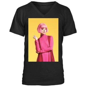 Aubrey Plaza Men's V-Neck T-Shirt