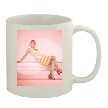 Aubrey Plaza 11oz White Mug