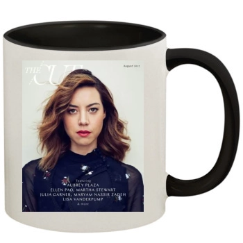 Aubrey Plaza 11oz Colored Inner & Handle Mug