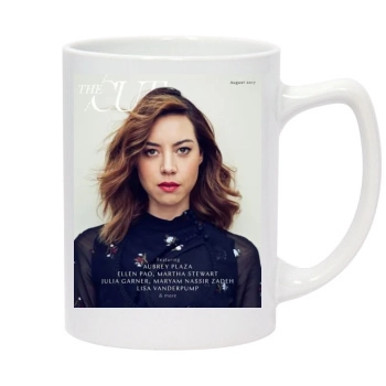 Aubrey Plaza 14oz White Statesman Mug