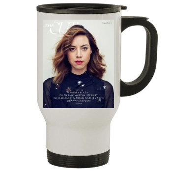 Aubrey Plaza Stainless Steel Travel Mug