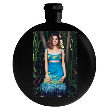 Aubrey Plaza Round Flask