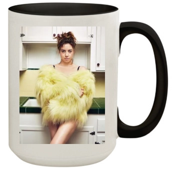 Aubrey Plaza 15oz Colored Inner & Handle Mug