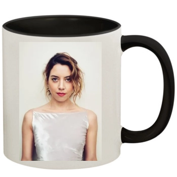 Aubrey Plaza 11oz Colored Inner & Handle Mug