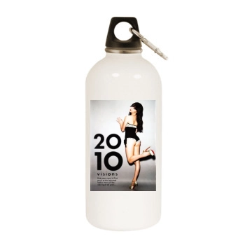 Alessandra Torresani White Water Bottle With Carabiner