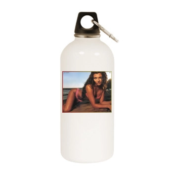 Ali Landry White Water Bottle With Carabiner