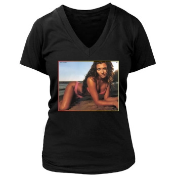 Ali Landry Women's Deep V-Neck TShirt