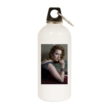 Amy Adams White Water Bottle With Carabiner